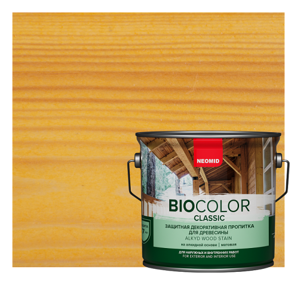 Защитный состав для дерева NEOMID BIO COLOR CLASSIC Калужница 9л 11594325