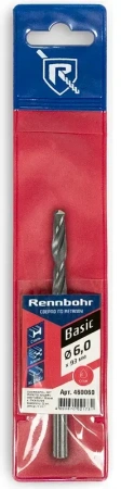 Сверло по металлу ЦХ 6x93мм 1шт/уп  HSS-R  Р6М5К5 RENNBOHR BASIC (460060); 11614243