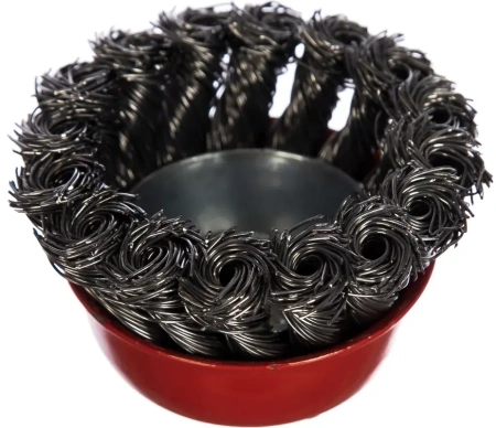 Щетка для УШМ чашка М14 крученая 65 мм VIRA, 576065; УТ-00000324