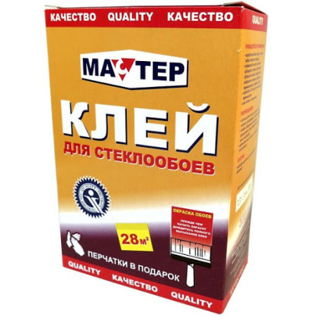 Клей обойный  QUALITY Мастер для стеклообоев 300гр; 57296
