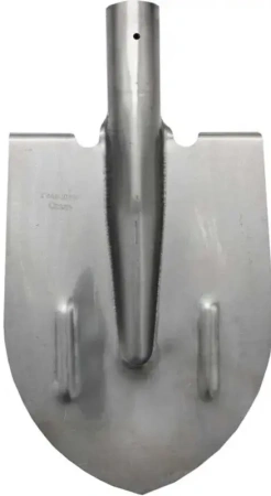 Лопата штыковая 215х394мм из рельсовой стали с ребрами жесткости, тулейка d-40мм МШЗ (ЛШТ-215394РС); УТ-00000021