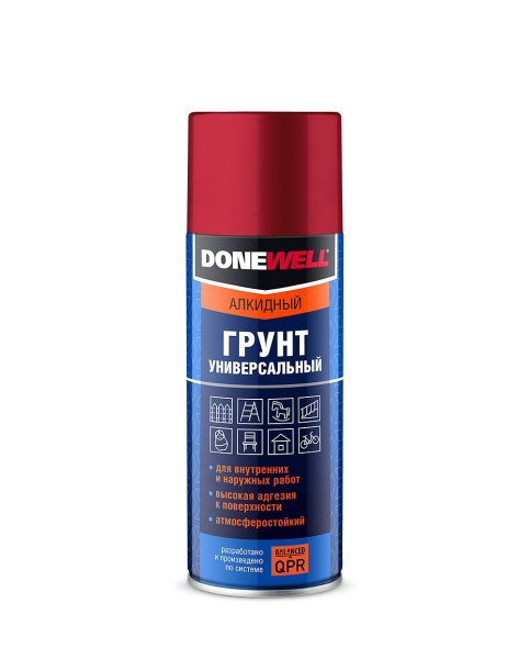 Грунт универсальный алкидный серый 520мл DONEWELL 11604662