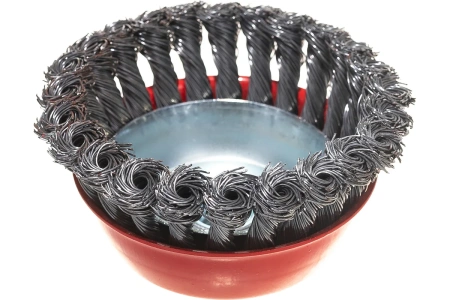 Щетка для УШМ чашка М14 крученая 100 мм VIRA 576100; УТ-00000329