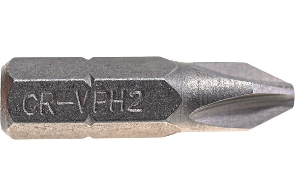 Биты магнитные PH2 x 25 мм 2шт для шуруповерта, сталь S2 VIRA 554120; УТ-00000204