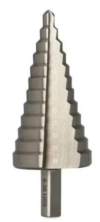 Сверло ступенчатое с трехгранным хвостовиком 6-38 мм VIRA 551638; УТ-00000255