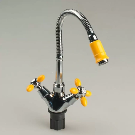 Смеситель для кухни с высоким изливом желтый ЭВЕРЕСТ В58-071В; 11598061 Смеситель для кухни с высоким изливом желтый ЭВЕРЕСТ В58-071В; 11598061