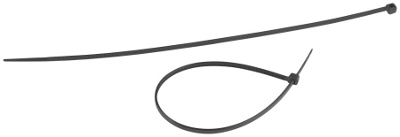 Хомуты нейлоновые для стяжки 2,5х200мм, черные 100 штук Милен 143534; 11615177