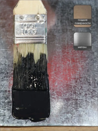 Эмаль акриловая глянцевая №608 черная RAL 9005, 1кг  PALIZH СЕ-608-1; 11605622