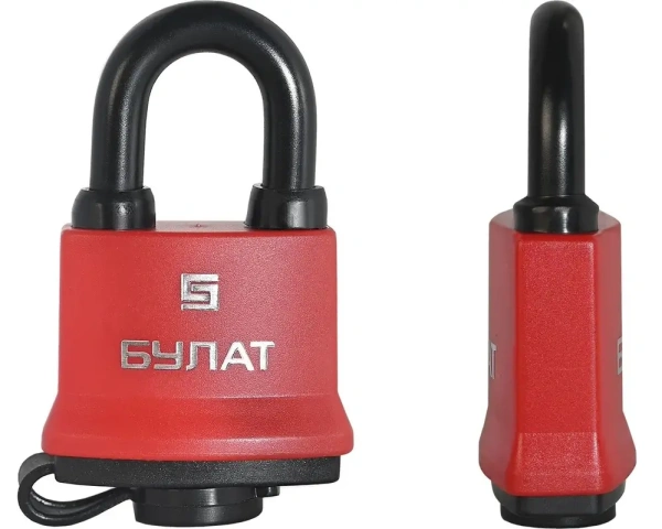 Замок навесной 5 ключей d-8,6 мм всепогодный чугун БУЛАТ ВС 1-П54 15850; 11614774