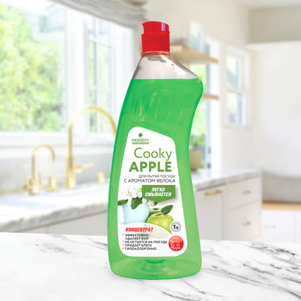 Гель для мытья посуды с ароматом яблока PROSEPT Cooky Apple  1 л 134-1; 11612485