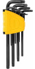 Набор шестигранных ключей 9 шт TORX  удлиненных Deli DL234209H; 11612702