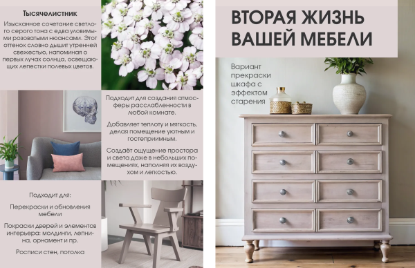 Краска интерьерная шелковисто-матовая №811 тысячелистник 0,2кг PALIZH РС-811-0,2; 11613944