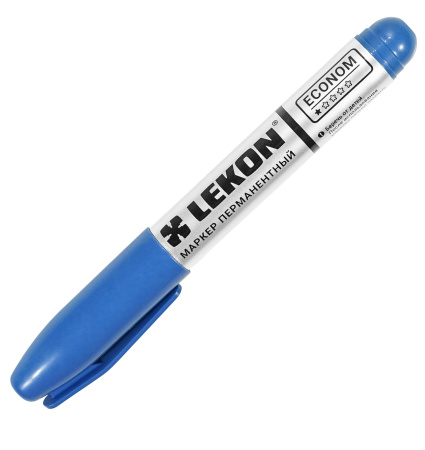 Маркер перманентный синий 3мм LEKON ECONOM 012463; 11614361