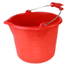 Ведро 10л хозяйственное красное DECOR 633-510; УТ-00000126