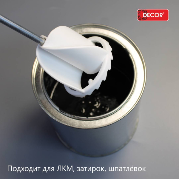 Миксер для затирок, красок, шпатлевок, хвостовик d-6мм, 60мм 999-060 Decor; 11614121