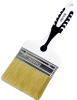 Кисть Black White универсальная 100х15мм, светлая смешанная щетина DECOR 880-100; 11606313