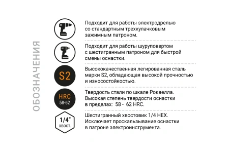 Набор бит двухсторонних (5 шт; Ph1xPh2, Pz1xPz2, Ph3хPz3, Tx25xTx30, Hex4xHex5; 50 мм) карта  NOX  COREBIT (336012); 11613220