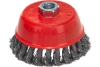 Щетка для УШМ чашка М14 крученая 100 мм VIRA 576100; УТ-00000329