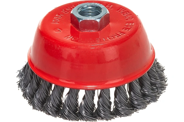 Щетка для УШМ чашка М14 крученая 100 мм VIRA 576100; УТ-00000329