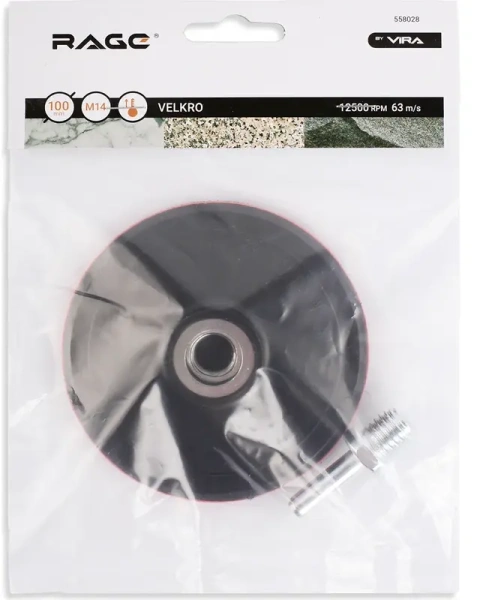 Тарелка опорная для УШМ 100 мм RAGE by VIRA, 558028; УТ-00000273