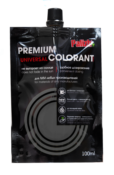 Колер фасадный для красок, эмалей, шпатлевок светостойкий PALIZH PREMIUM COLORANT 0,1л
