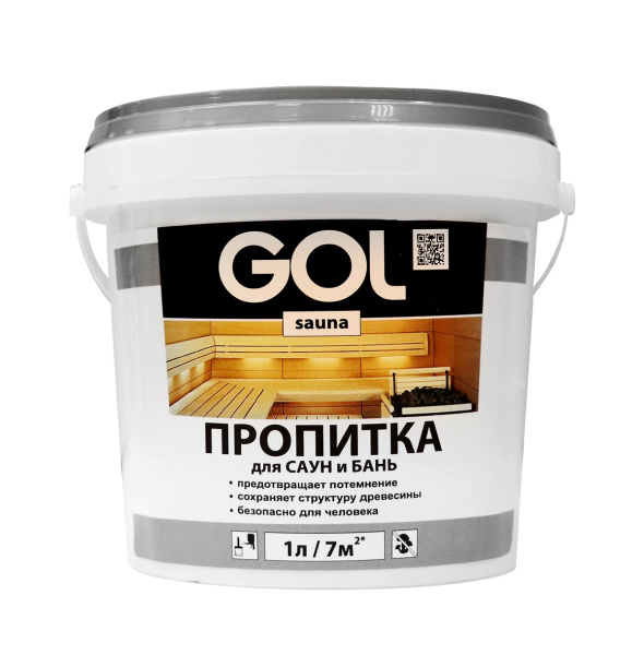 Пропитка для бань и саун GOL sauna 3 л; 11606056