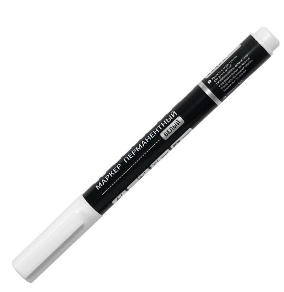 Маркер перманентный 1,5мм белый LEKON EXTRA WHITE 012392; 11614374