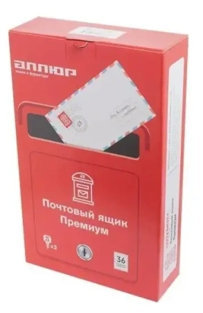 Ящик почтовый ГЕРБ черный АЛЛЮР №4011; 11614731
