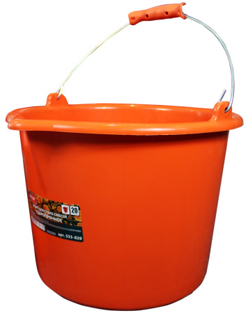 Ведро 20л гибкое ударопрочное для красок и смесей  DECOR PROFI  533-020;  11606729