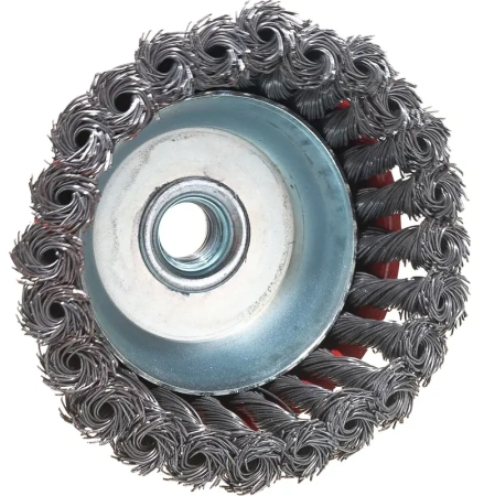 Щетка для УШМ чашка М14 крученая 100 мм VIRA 576100; УТ-00000329