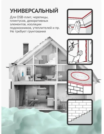 Клей-пена бытовой всесезонный универсальный HOME 12+ 650мл KUDO KUPH10UAU; 11601621