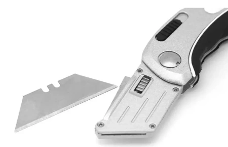 Нож усиленный трапециевидный складной с выдвижным лезвием RAGE 831111; УТ-00000308