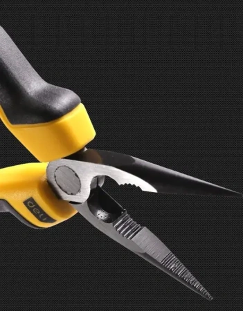 Плоскогубцы удлиненные 160мм прорезиненная ручка Deli DL2106Z; 11612803