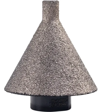 Фреза алмазная конусная для УШМ (9-50 мм; grit 40/50; М14) RAGE 559602; УТ-00000355