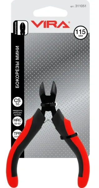 Бокорезы мини 115 мм, 4.5 дюйма, 2К ручка VIRA 311051; УТ-00000320