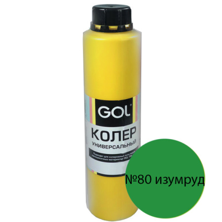 Паста колер.универс.№80 GOL (0,75 л), изумруд  KPGOL-80-0,75; 11607360