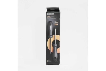 Набор отверток 2шт SL5x100, PH1x100 Deli HT1002 Home Series Black ; 11612834