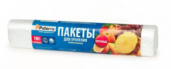 Пакеты для хранения универсальные PATERRA 24х36см, 8мкм; 11597743